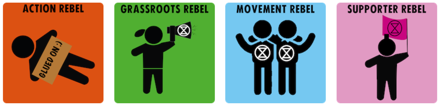 actions rebel, grassroots rebel, movement rebel, supporter rebel
